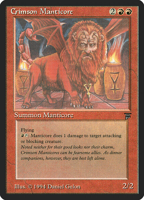Mantícora Escarlate — Legends 140