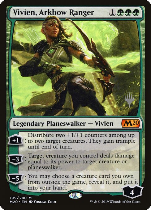 Vivien, Patrulheira do Arco Bestial — Core Set 2020 Promos 199p