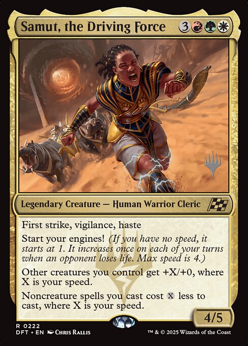 Samut, the Driving Force — Aetherdrift Promos 222p