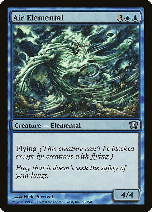 Elemental do Ar — Ninth Edition 58★