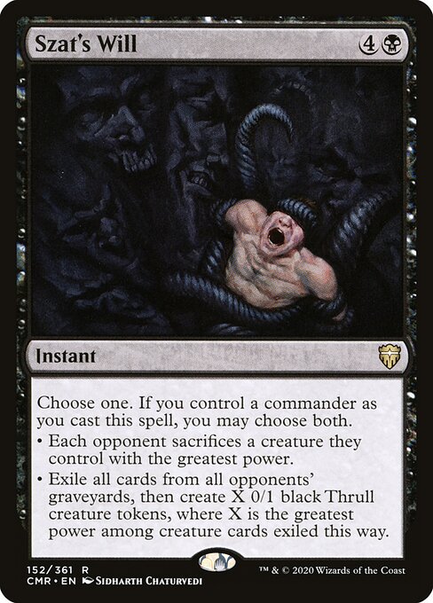 Vontade de Szat — Commander Legends 152