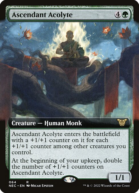 Acólito Ascendente — Neon Dynasty Commander 64