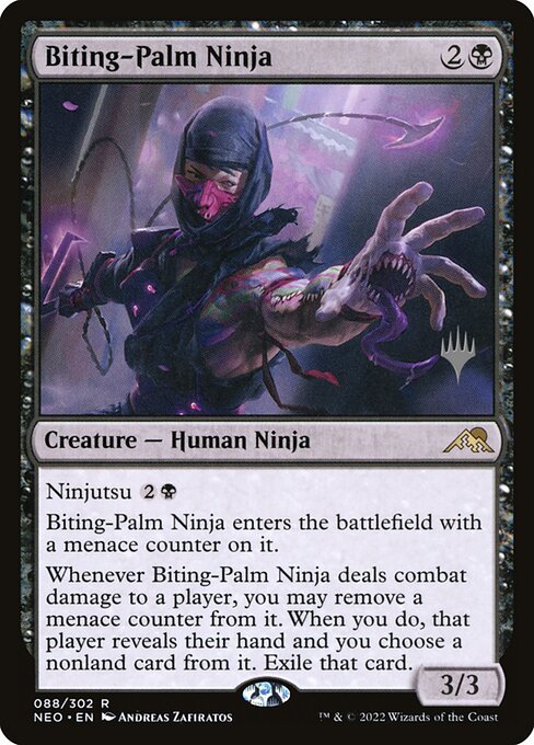 Ninja da Palma Mordedora — Kamigawa: Neon Dynasty Promos 88p