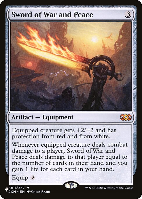 Espada de Guerra e Paz — The List 2XM-300