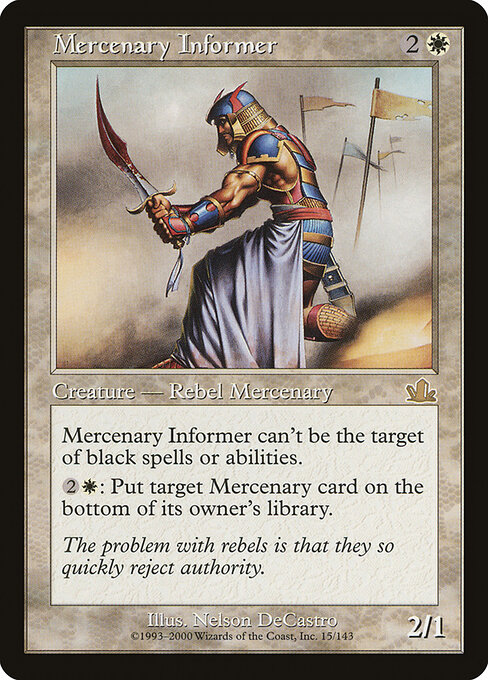 Informante Mercenário — Prophecy 15