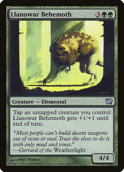 Behemoth de Llanowar — Ninth Edition 252★