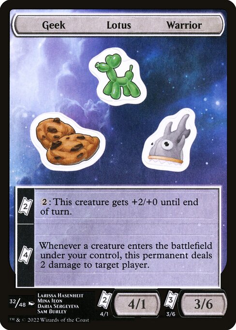 Geek Lotus Warrior — Unfinity Sticker Sheets 32