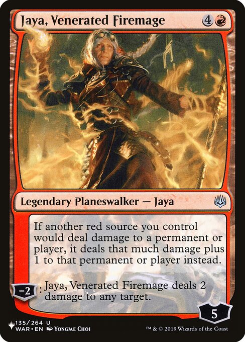Jaya, Maga do Fogo Venerada — The List WAR-135