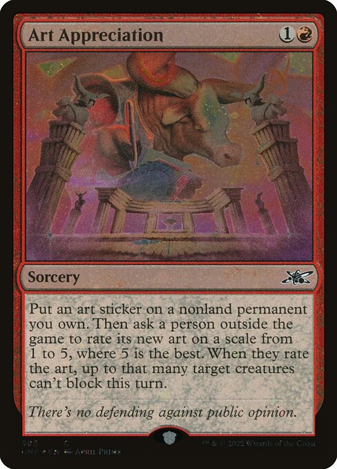 Art Appreciation — Unfinity 385
