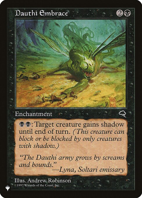 Abraço de Dauth — The List TMP-120