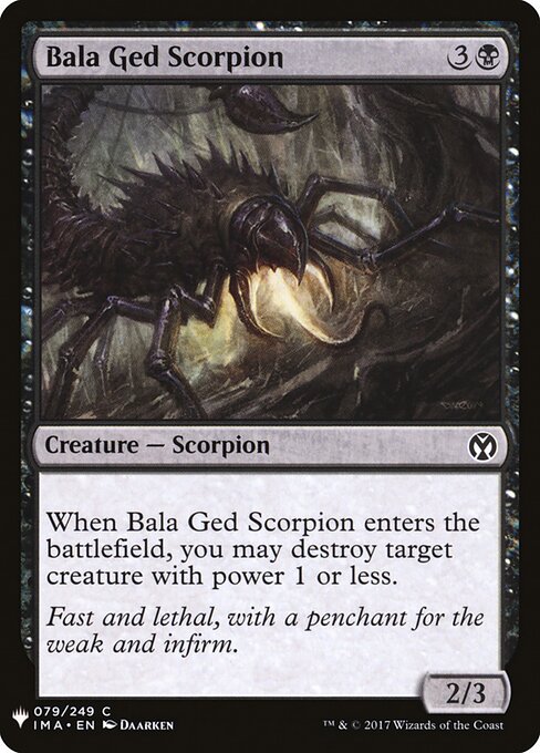 Escorpião de Bala Ged — The List IMA-79