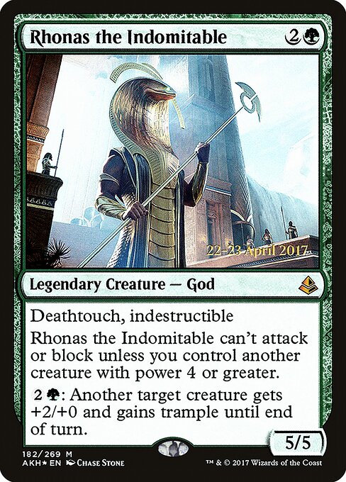Rhonas, o Indômito — Amonkhet Promos 182s