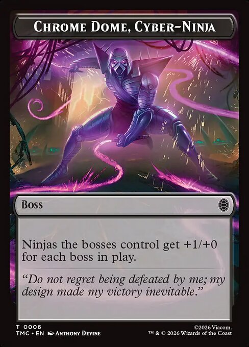 Chrome Dome, Cyber-Ninja — Teenage Mutant Ninja Turtles Eternal Tokens 6