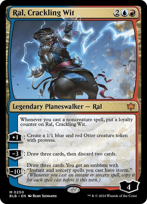Ral, Crackling Wit — Bloomburrow Promos 230p