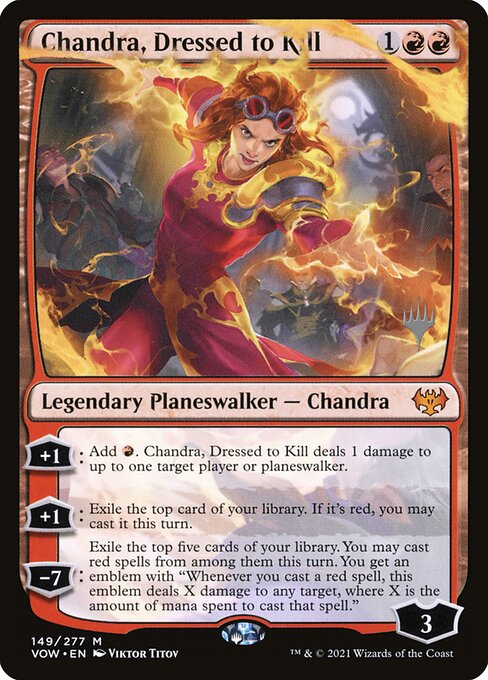 Chandra, Vestida para Matar — Innistrad: Crimson Vow Promos 149p