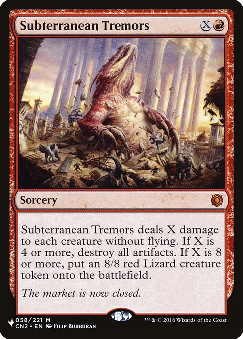 Subterranean Tremors — The List CN2-58