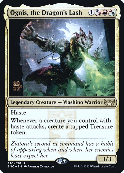 Ognis, o Chicote do Dragão — Streets of New Capenna Promos 210s