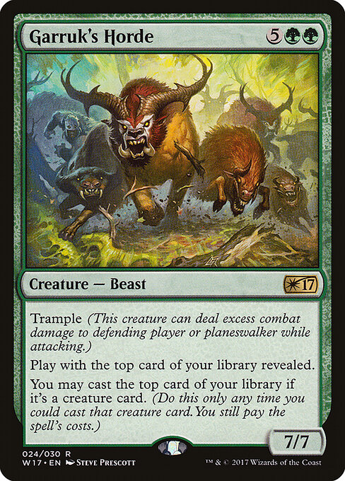 Horda de Garruk — Welcome Deck 2017 24