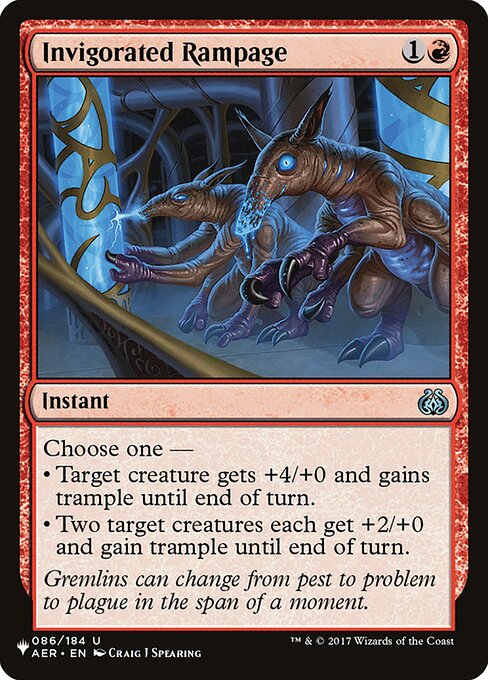 Fúria Revigorada — The List AER-86