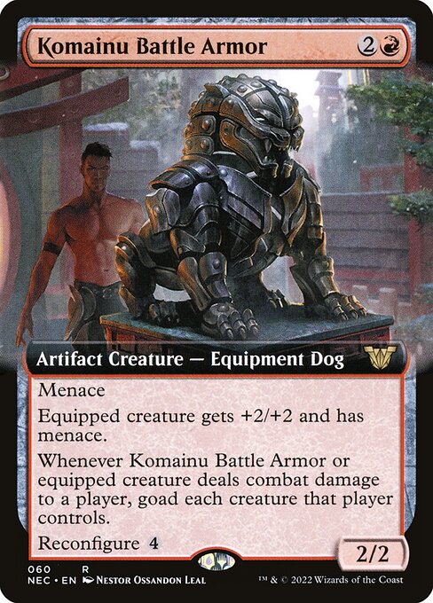 Armadura de Batalha Komainu — Neon Dynasty Commander 60