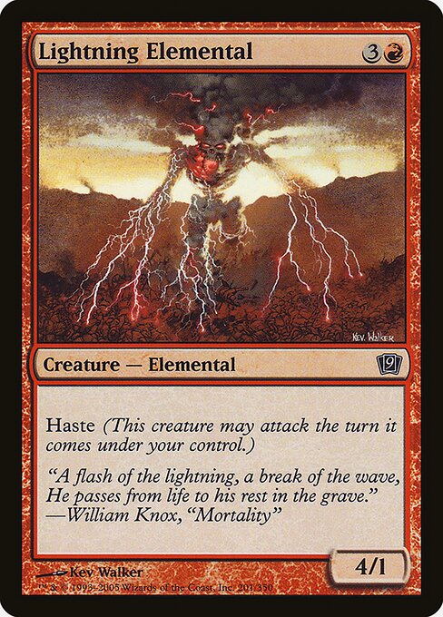 Elemental do Relâmpago — Ninth Edition 201★