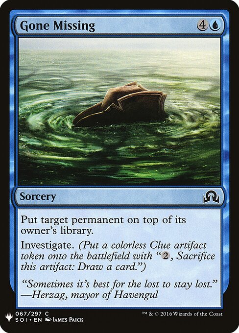 Desaparecido — The List SOI-67