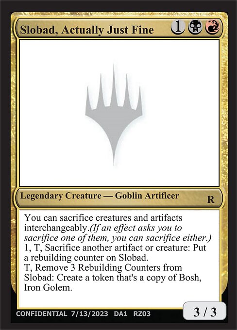 Slobad, Actually Just Fine — Unknown Event RZ03a