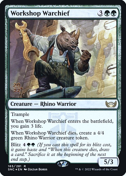 Chefe Guerreiro da Oficina — Streets of New Capenna Promos 165s