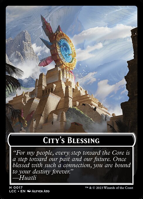 City's Blessing — The Lost Caverns of Ixalan Commander Tokens 17