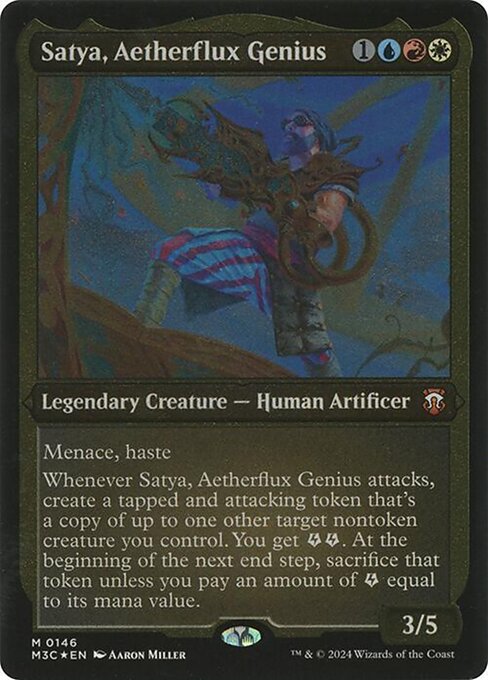 Satya, Aetherflux Genius — Modern Horizons 3 Commander 146