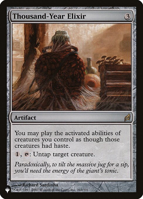 Elixir Milenário — The List LRW-263
