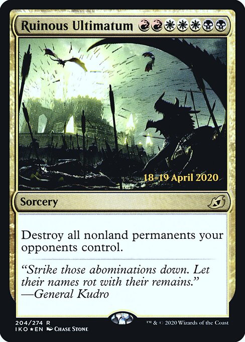 Ultimato Ruinoso — Ikoria: Lair of Behemoths Promos 204s