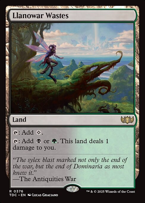 Regiões Agrestes de Llanowar — Tarkir: Dragonstorm Commander 376