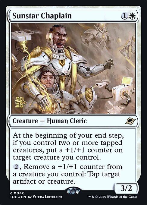 Sunstar Chaplain — Edge of Eternities Promos 40s