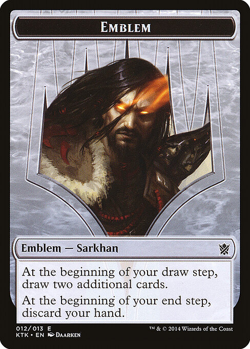 Sarkhan, the Dragonspeaker Emblem — Khans of Tarkir Tokens 12