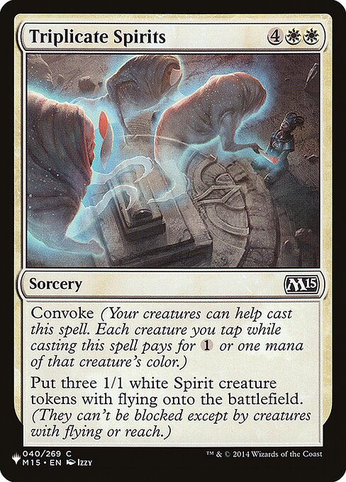 Triplicar Espíritos — The List M15-40