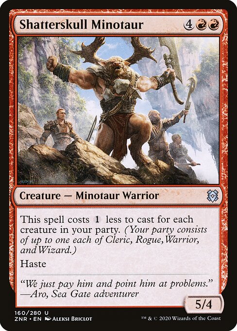 Minotauro de Quebra-crânio — Zendikar Rising 160