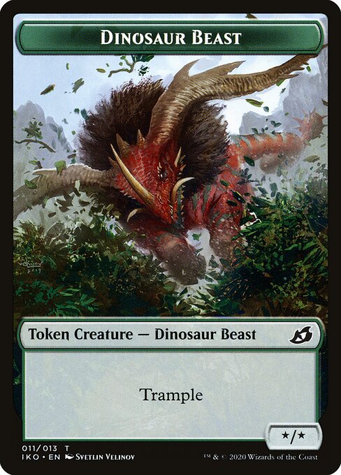 Dinosaur Beast — Ikoria: Lair of Behemoths Tokens 11