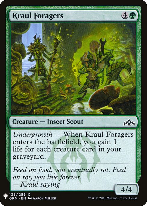 Forrageadores Kraul — The List GRN-135