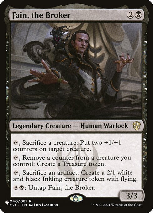Fain, o Negociador — The List C21-40