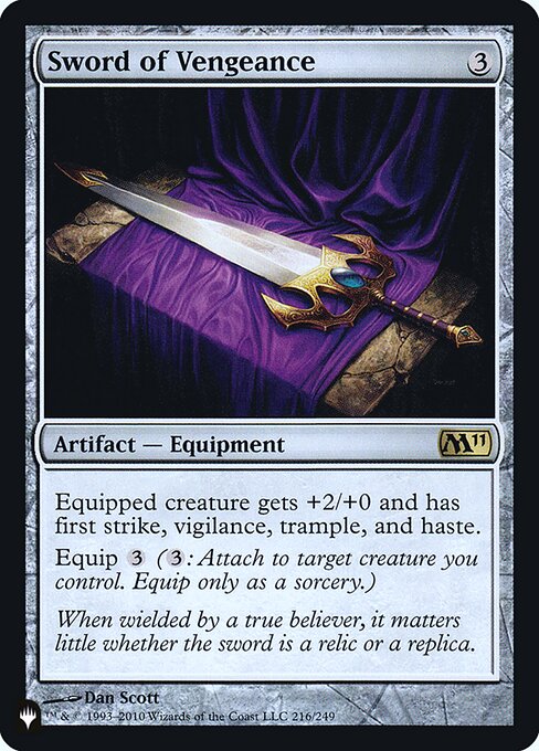 Espada da Vingança — The List M11-216