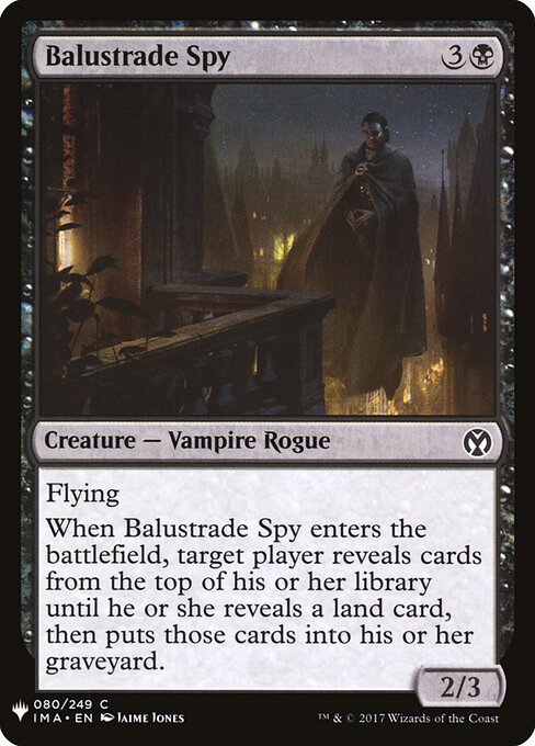 Espião de Balaustrada — The List IMA-80