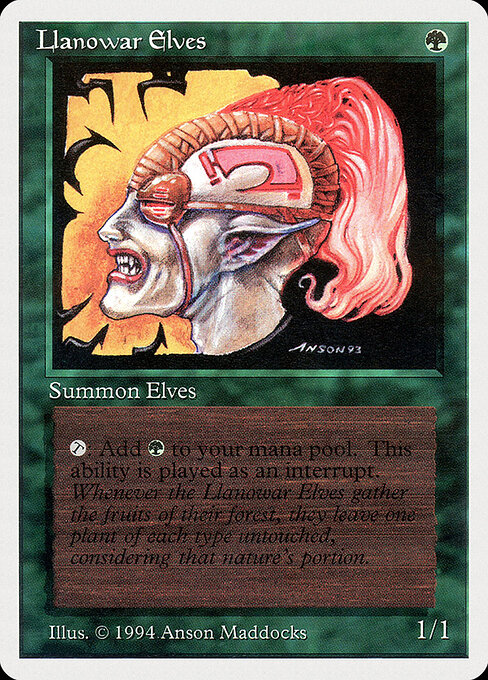 Elfos de Llanowar — Summer Magic / Edgar 211