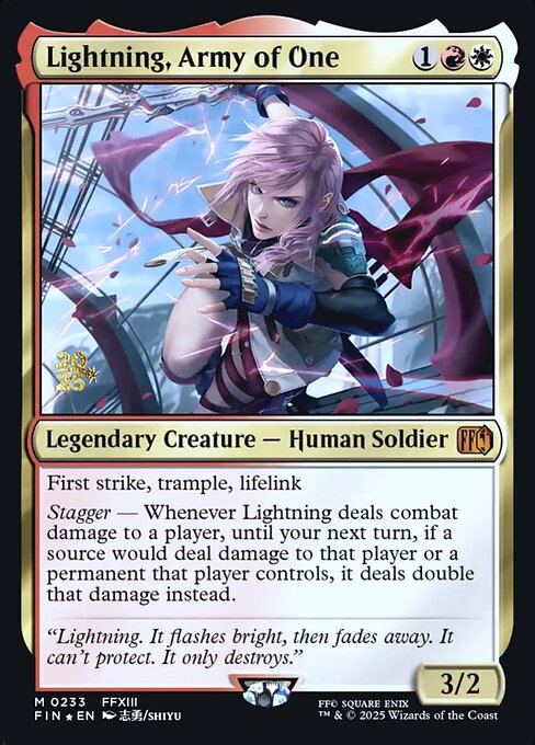 Lightning, Army of One — Final Fantasy Promos 233s