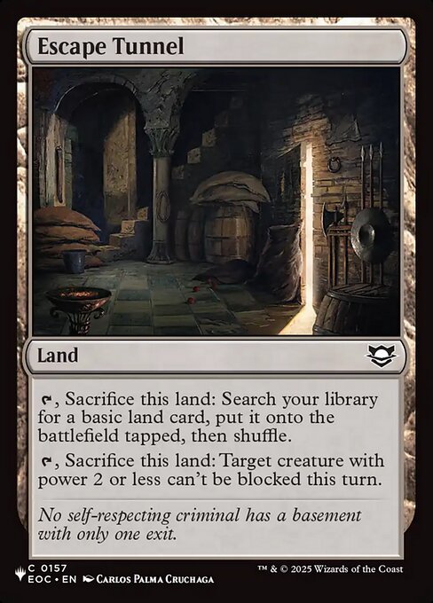 Túnel de Fuga — The List EOC-157