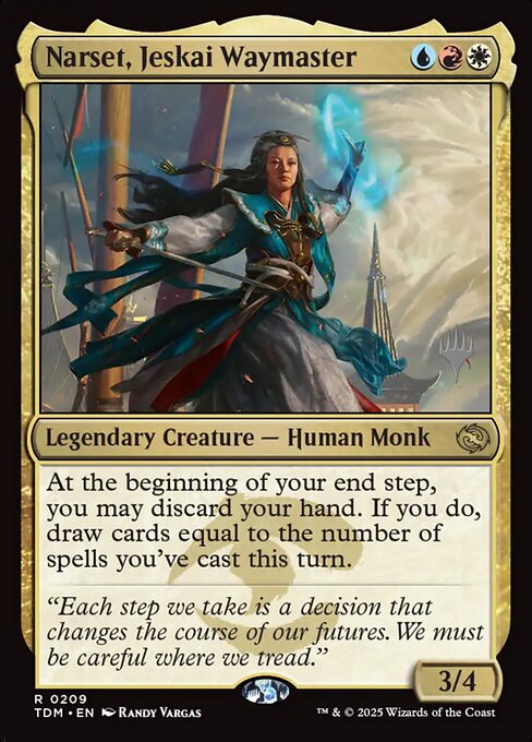 Narset, Jeskai Waymaster — Tarkir: Dragonstorm Promos 209p