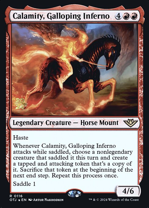 Calamidade, Inferno Galopante — Outlaws of Thunder Junction Promos 116s