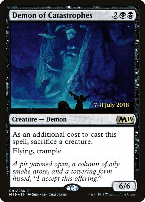 Demônio das Catástrofes — Core Set 2019 Promos 91s