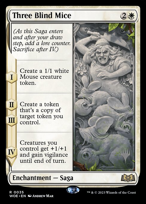 Três Camundongos Cegos — Wilds of Eldraine Promos 35p