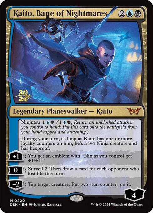Kaito, Bane of Nightmares — Duskmourn: House of Horror Promos 220s
